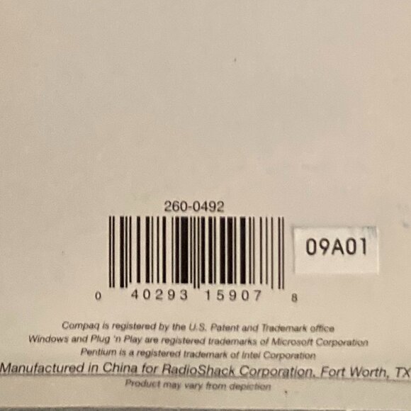 Vintage NOS Optical Scroll Mouse USB PS2 Compatible by Compaq - Picture 6 of 7